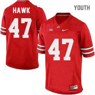 Ohio State Buckeyes Youth A.J. Hawk #47 Red Authentic Nike College NCAA Stitched Football Jersey NK19D55HU